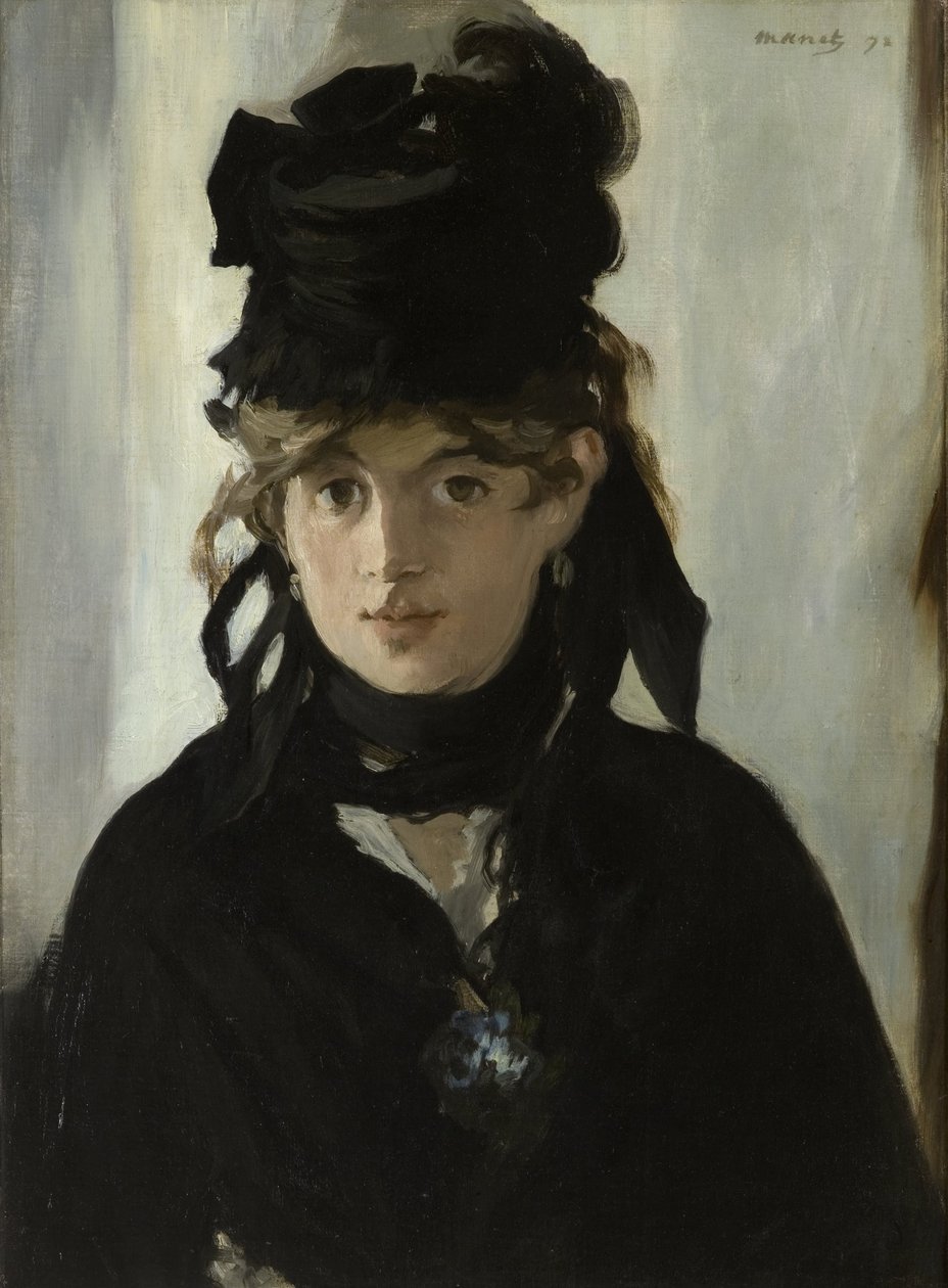 Berthe Morisot avec un bouquet de violettes, vers 1880 - Édouard Manet