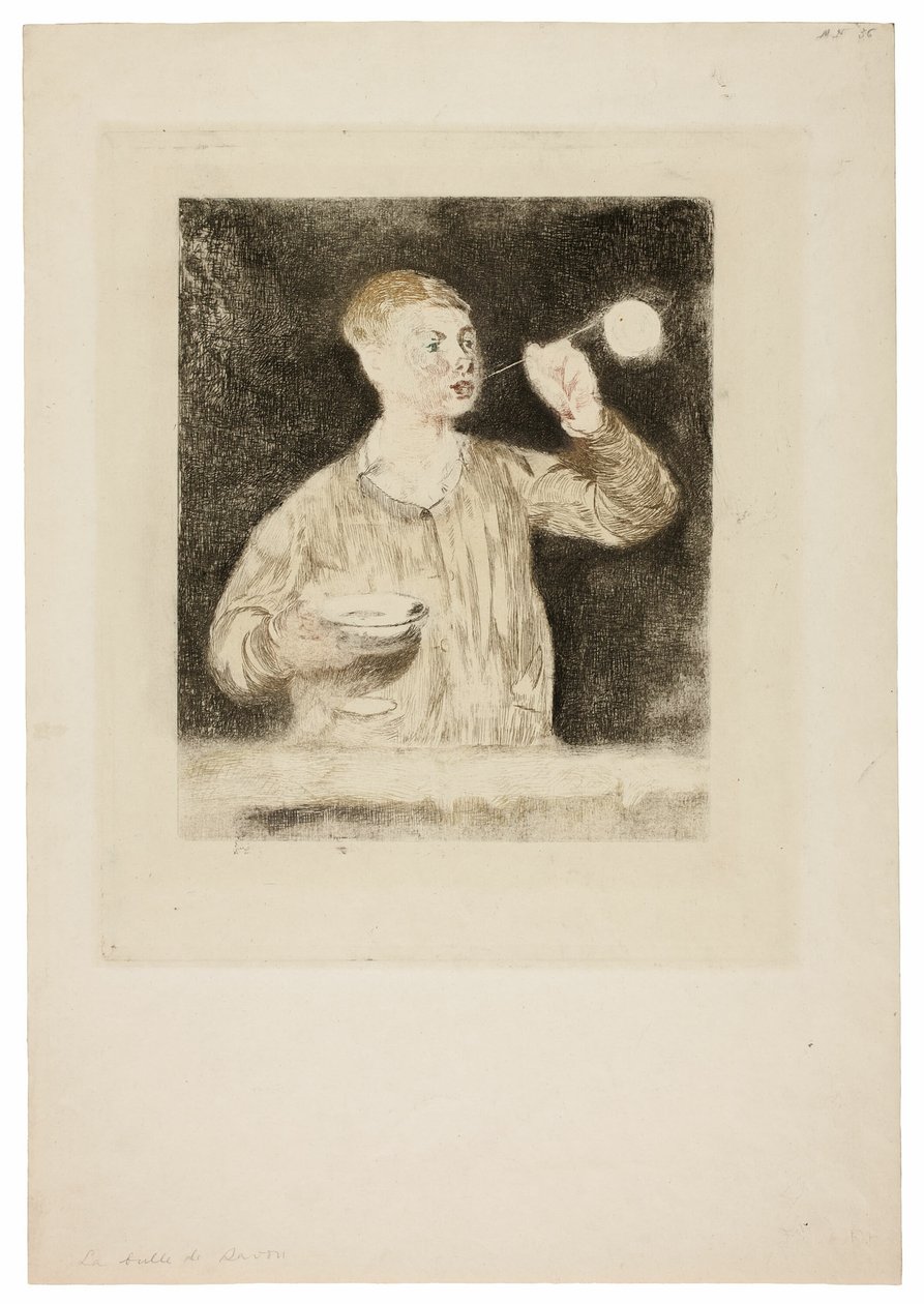 Garçon soufflant des bulles de savon - Édouard Manet