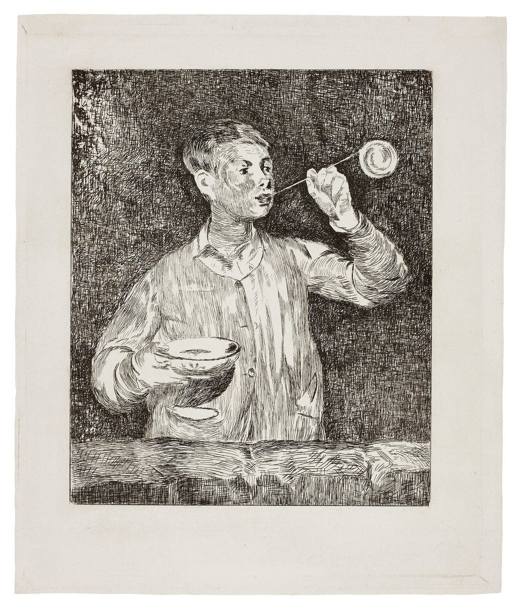 Garçon soufflant des bulles de savon - Édouard Manet