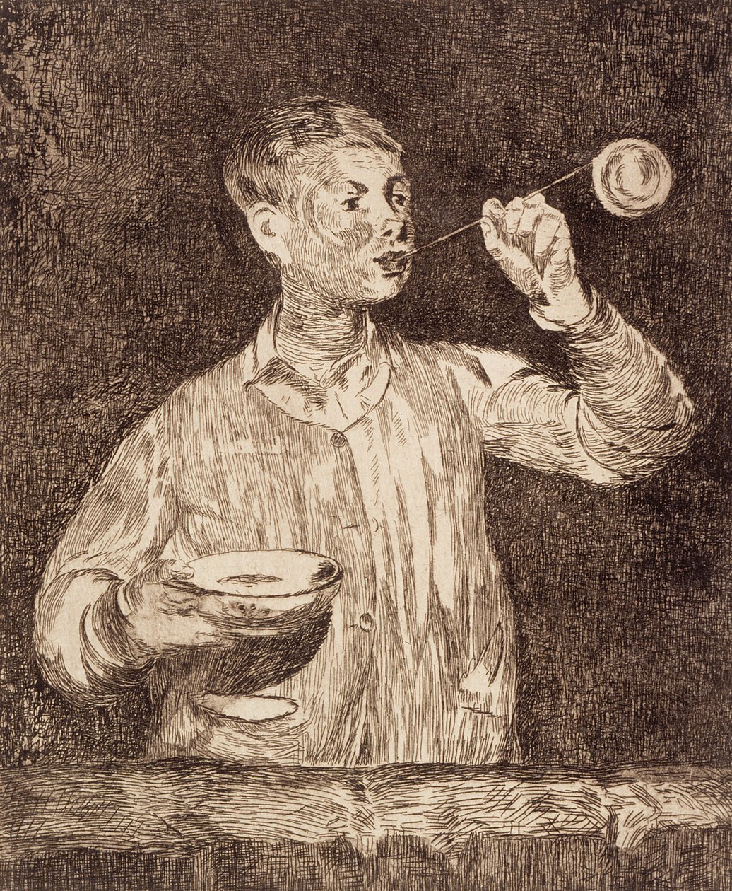 Garçon soufflant des bulles de savon - Édouard Manet