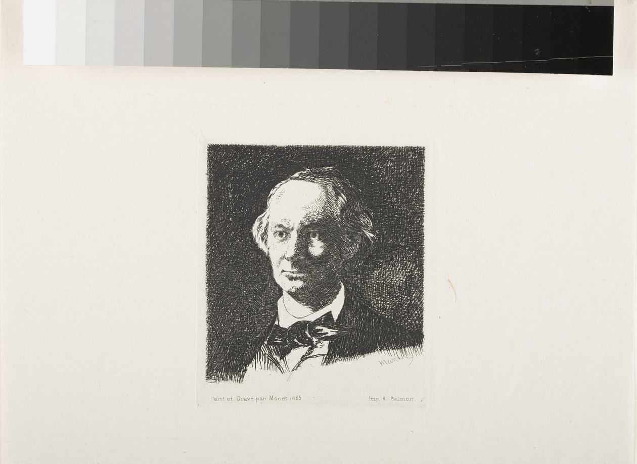 Charles Baudelaire, de face III - Édouard Manet
