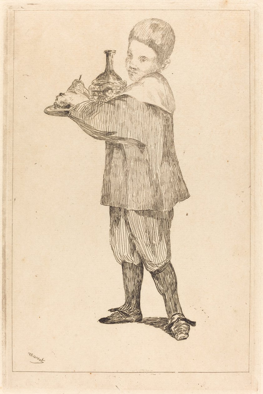 Enfant portant un plateau, 1862 - Édouard Manet