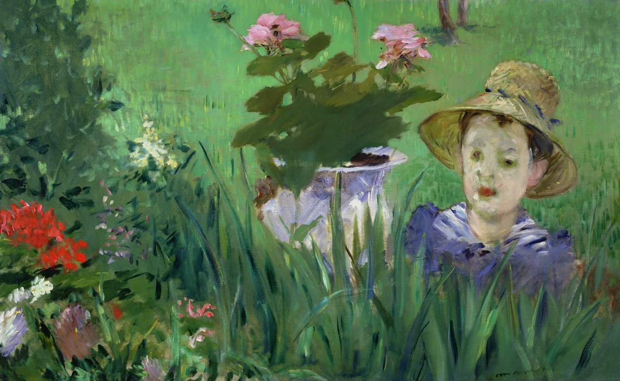 Enfant dans les Fleurs (Jacques Hoschede) 1876 - Édouard Manet