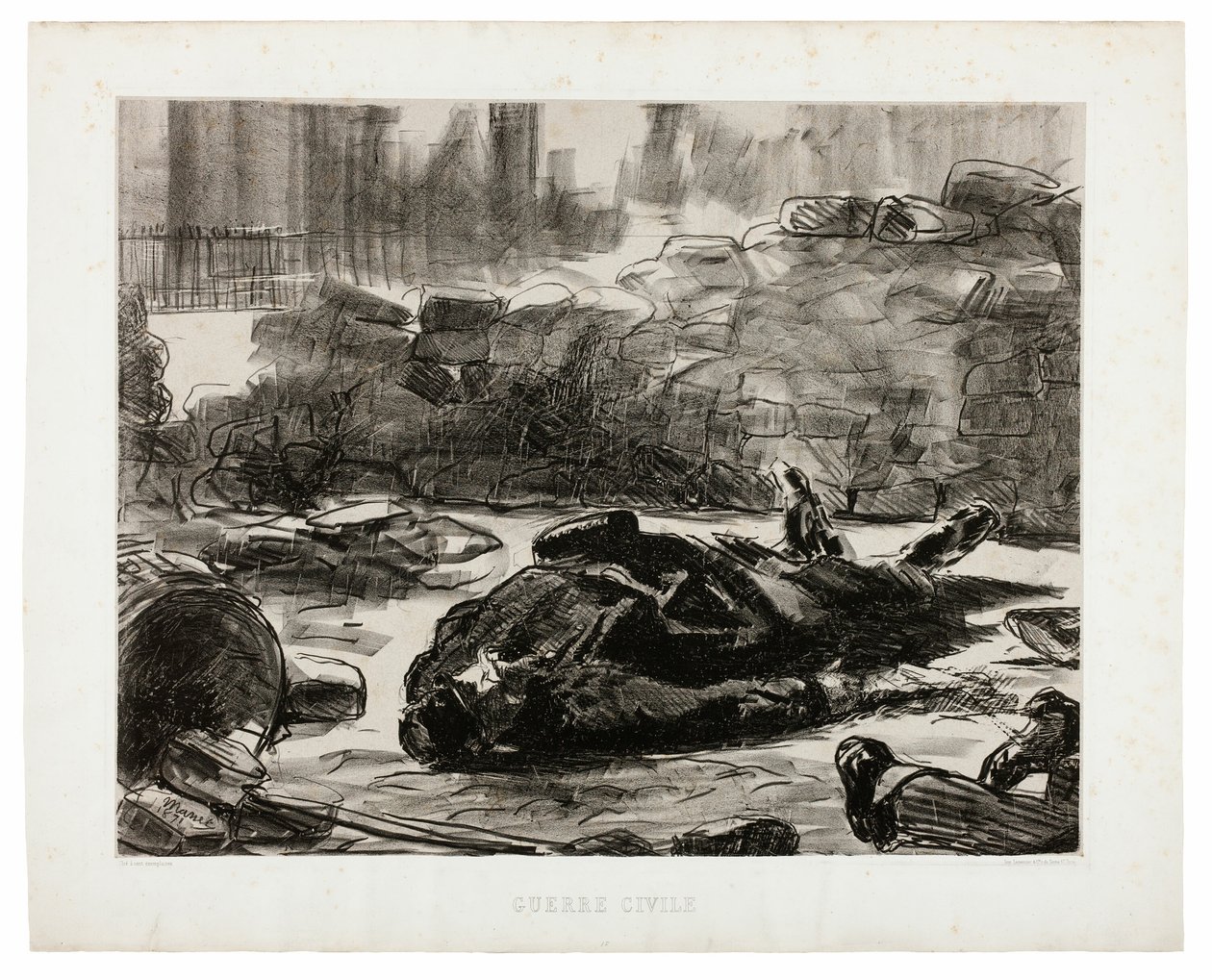 Guerre civile - Édouard Manet