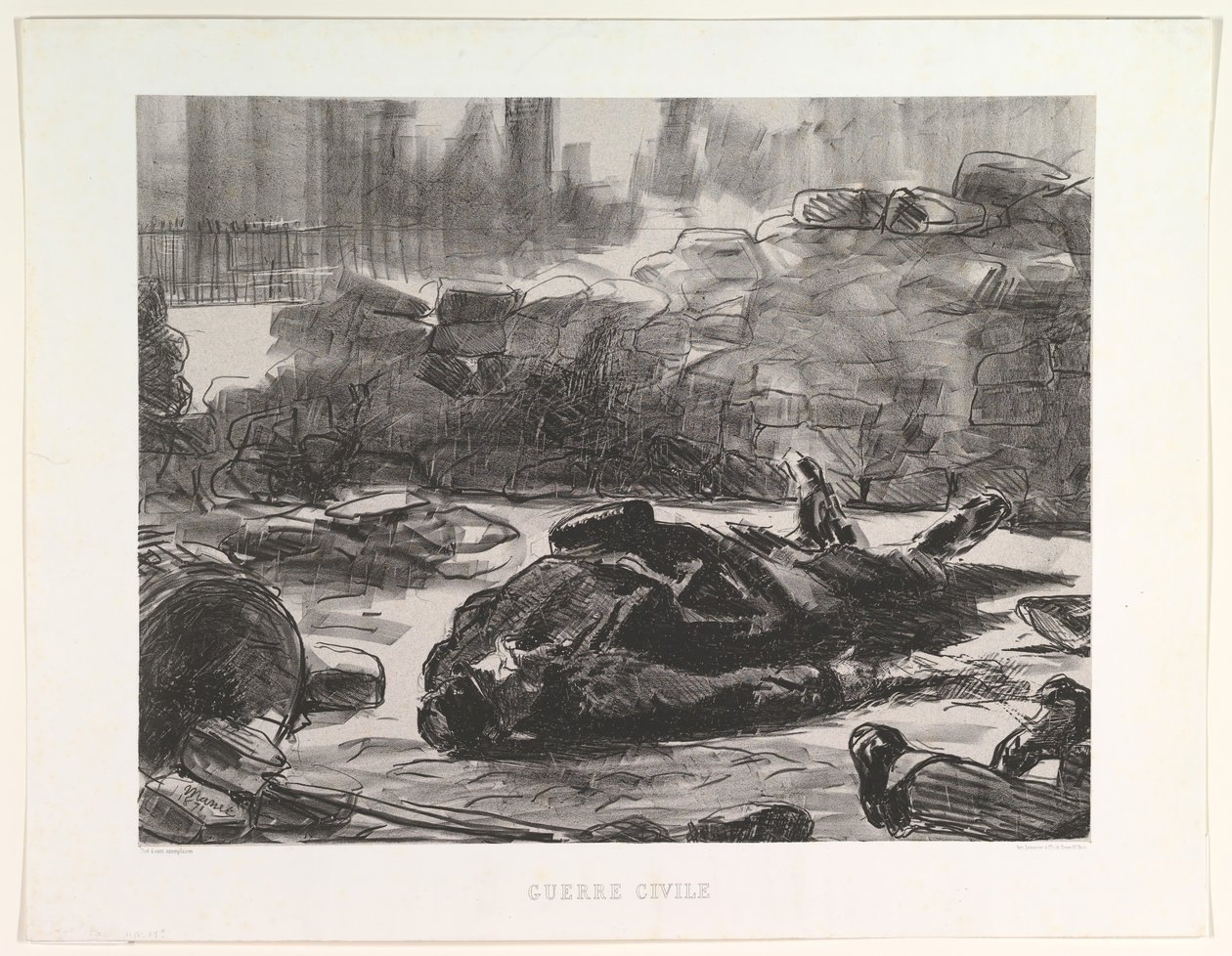 Guerre Civile, 1871-73, publié en 1874 - Édouard Manet