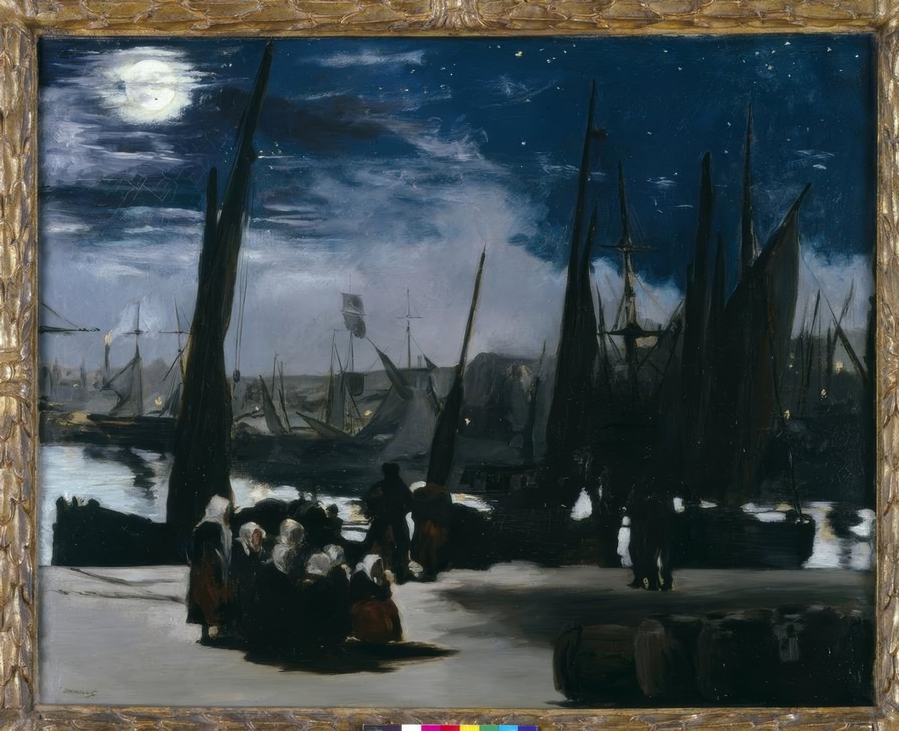 Clair de lune sur le port de Boulogne - Édouard Manet