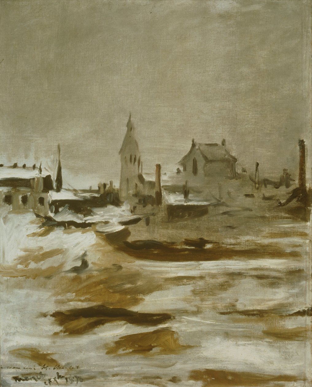 Effet de neige à Petit-Montrouge, 1870 - Édouard Manet