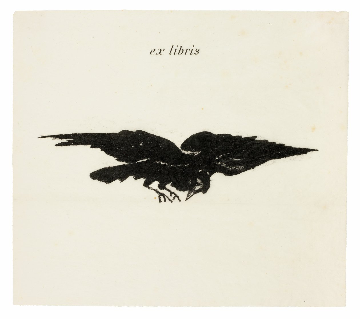 Ex libris, du Corbeau (Le Corbeau) - Édouard Manet