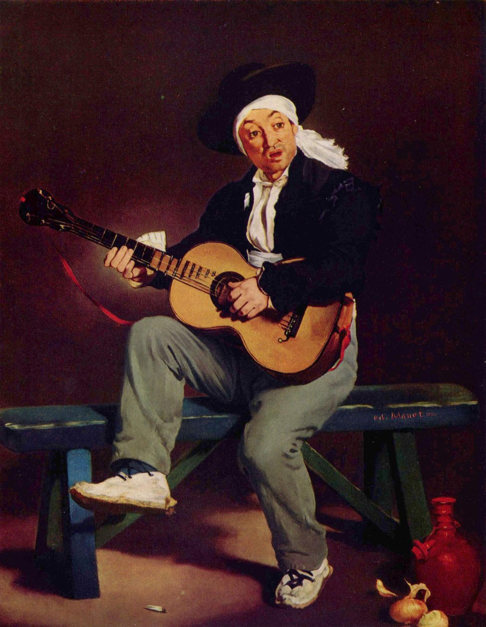 French: Le Chanteur espagnol The Spanish Singer - Édouard Manet