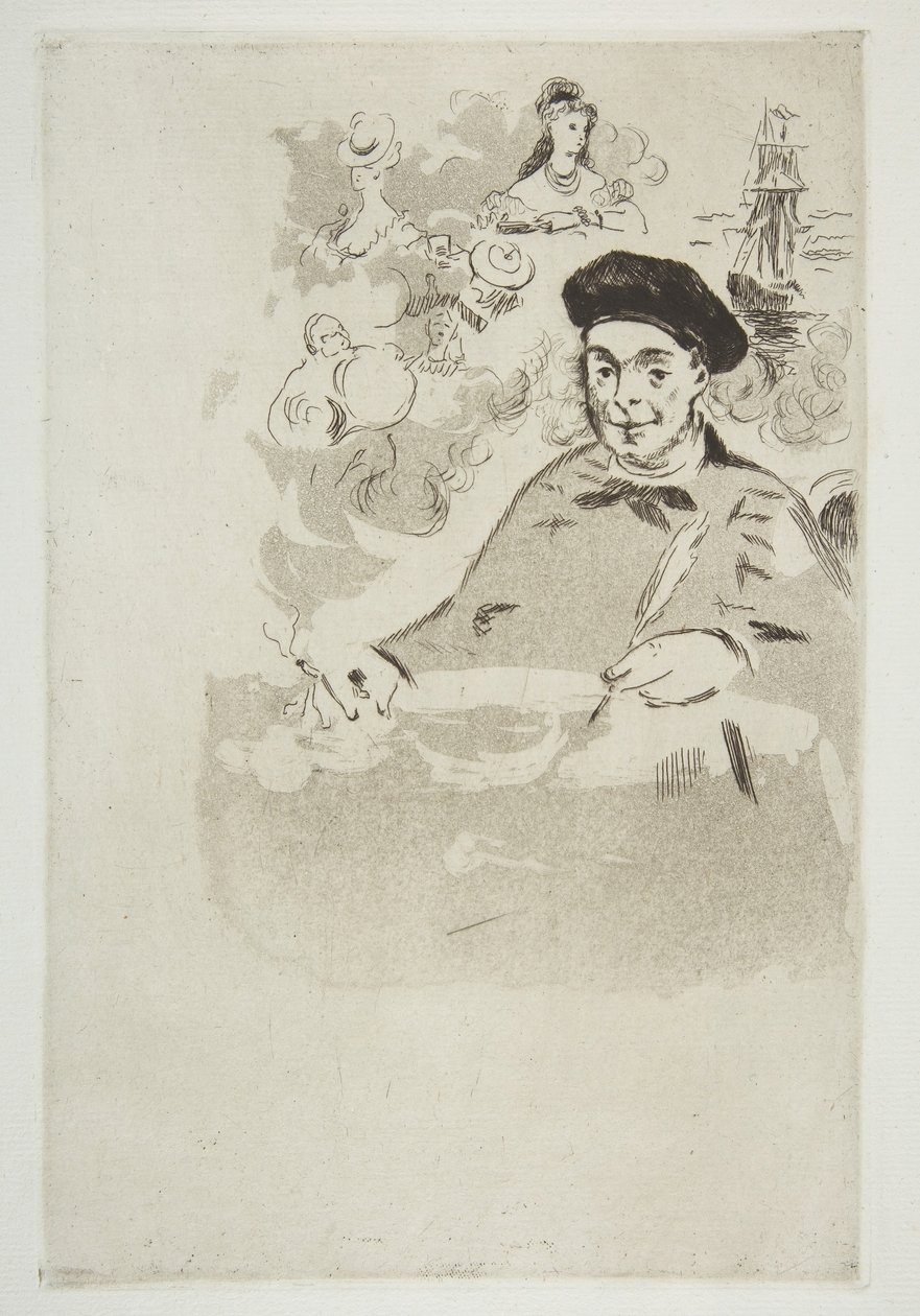 Frontispice pour une édition de Les Ballades par Théodore de Banville - Édouard Manet