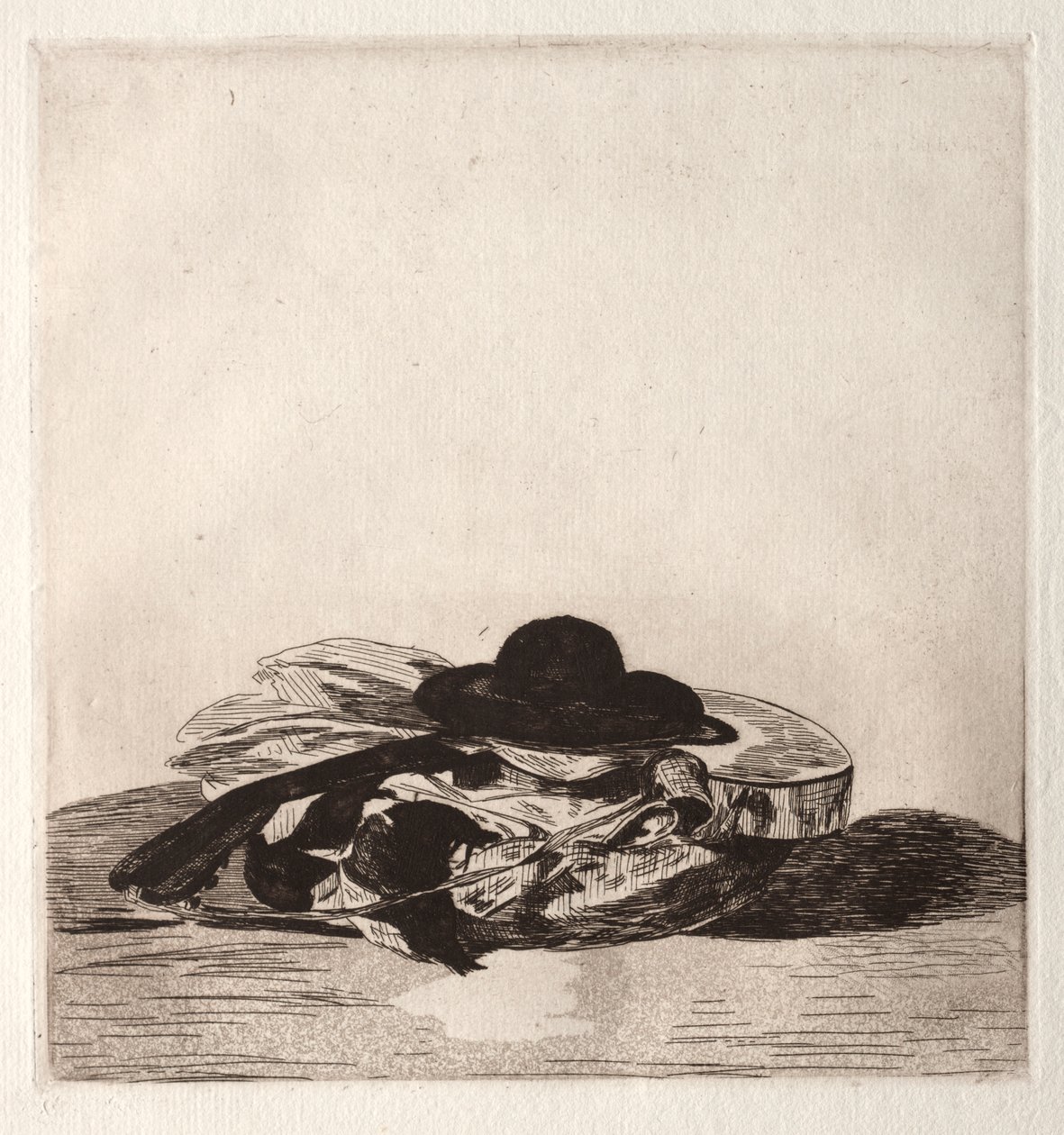 Frontispice pour une édition de gravures : Chapeau et guitare - Édouard Manet
