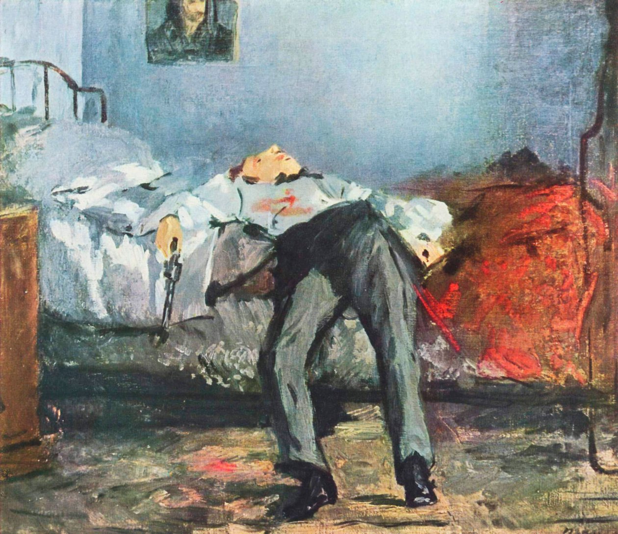 German: Le Suicidé The Suicide [The Suicided Man]. - Édouard Manet