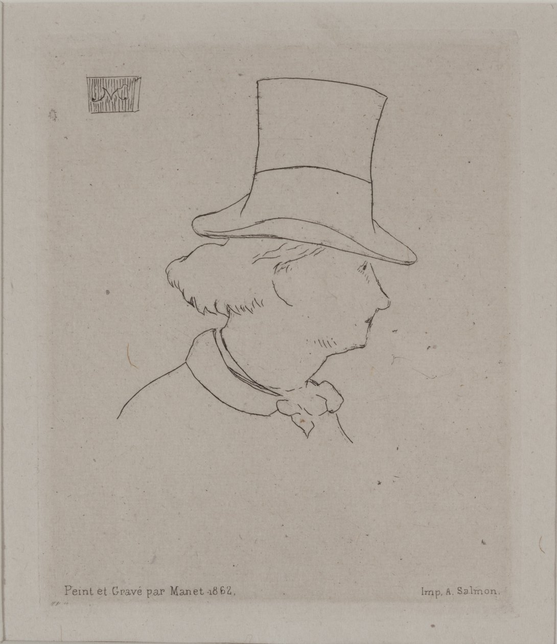 Portrait de Baudelaire - Édouard Manet