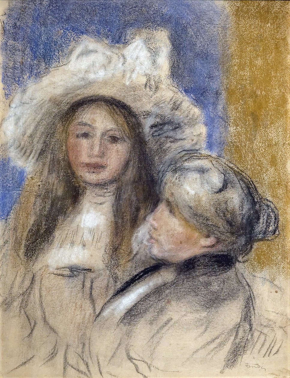 Portrait de Berthe Morisot (1841-1895) et de sa fille (Julie Manet) - Édouard Manet