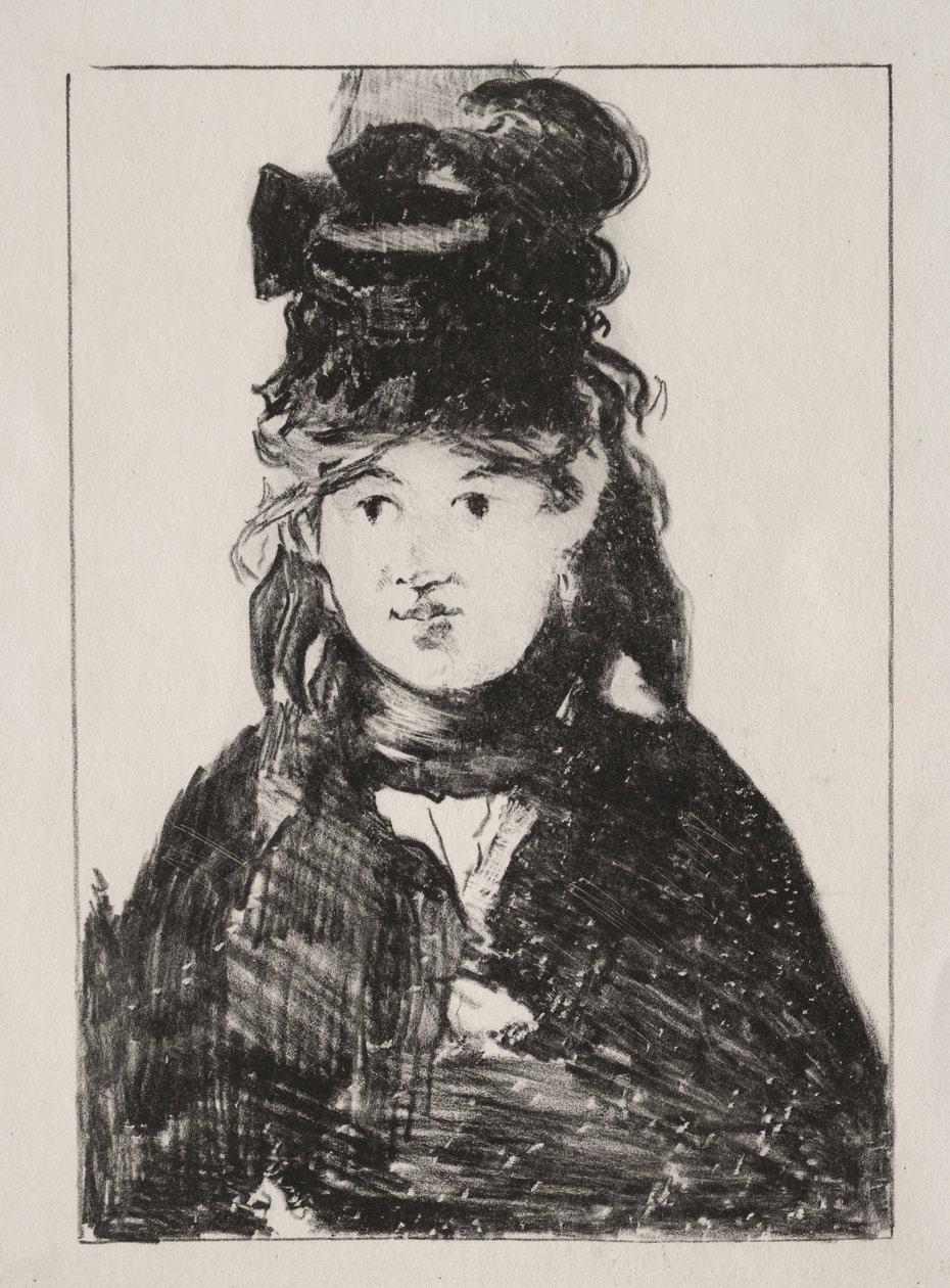Portrait de Berthe Morisot - Édouard Manet