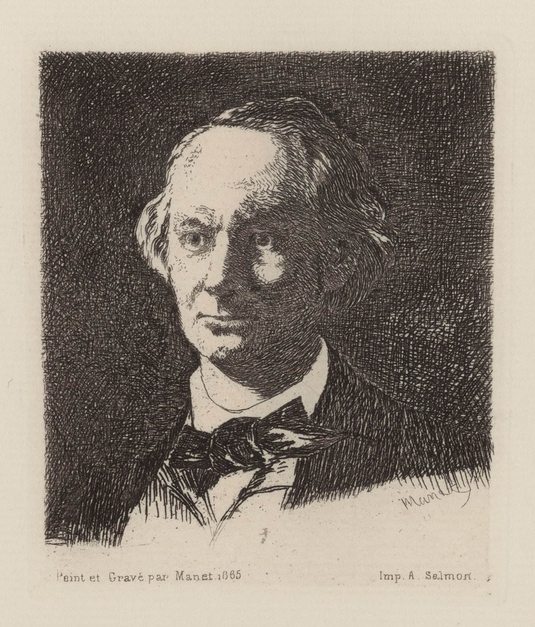 Portrait du poète Charles Baudelaire 1821-1867 - Édouard Manet