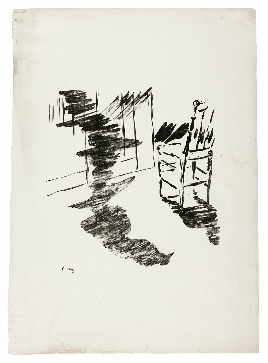 La Chaise ("Cette ombre qui flotte sur le sol..."), du Corbeau - Édouard Manet