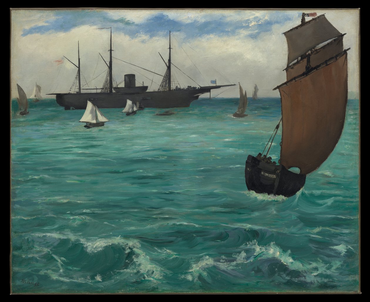 Le « Kearsarge » à Boulogne - Édouard Manet