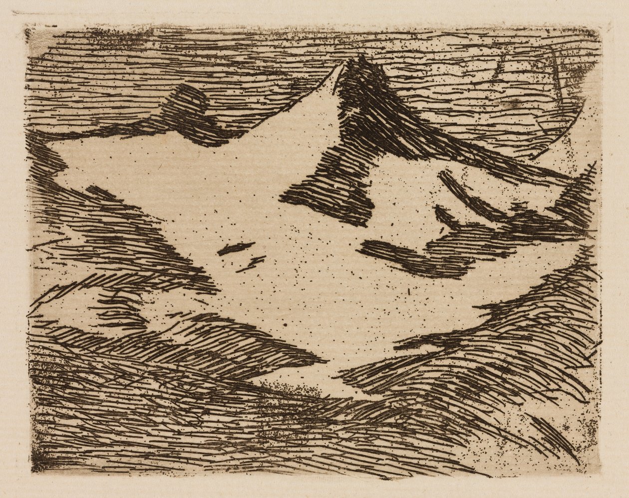 La montagne, planche 2 du Fleuve - Édouard Manet
