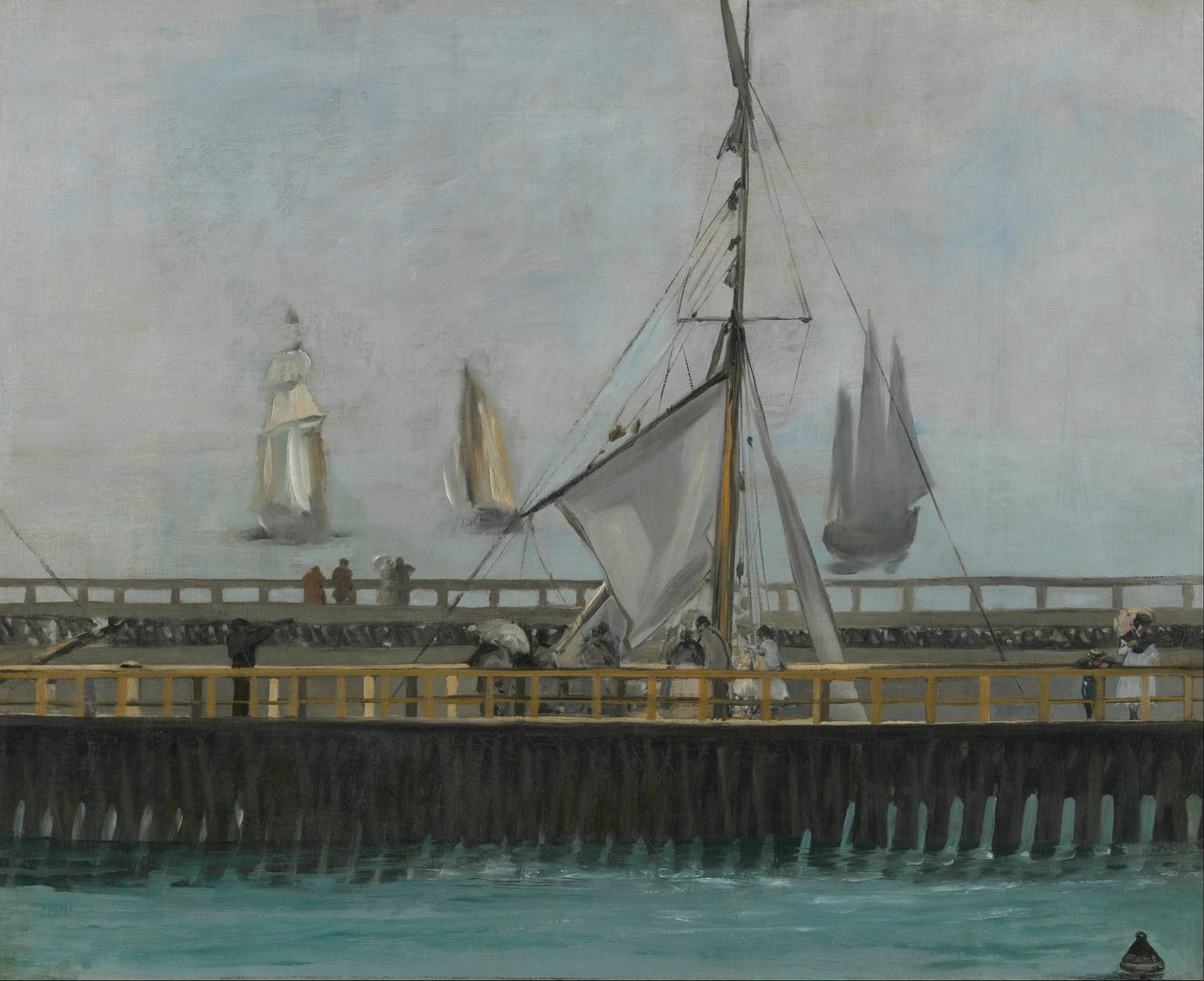The jetty of Boulogne-sur-Mer - Édouard Manet