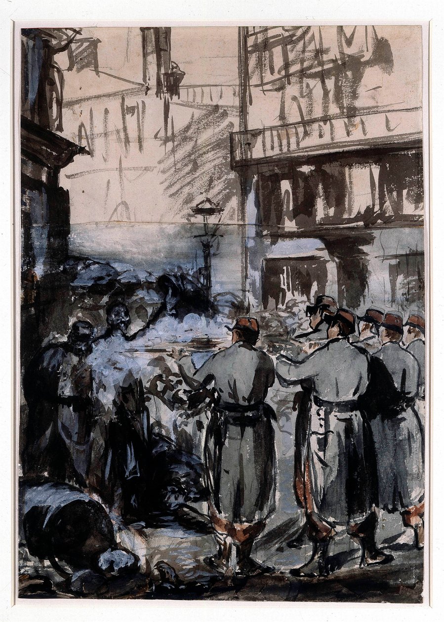La barricade - Édouard Manet