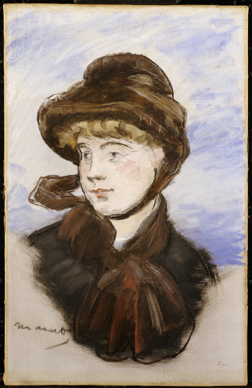 Jeune fille avec un chapeau brun, 1882 - Édouard Manet