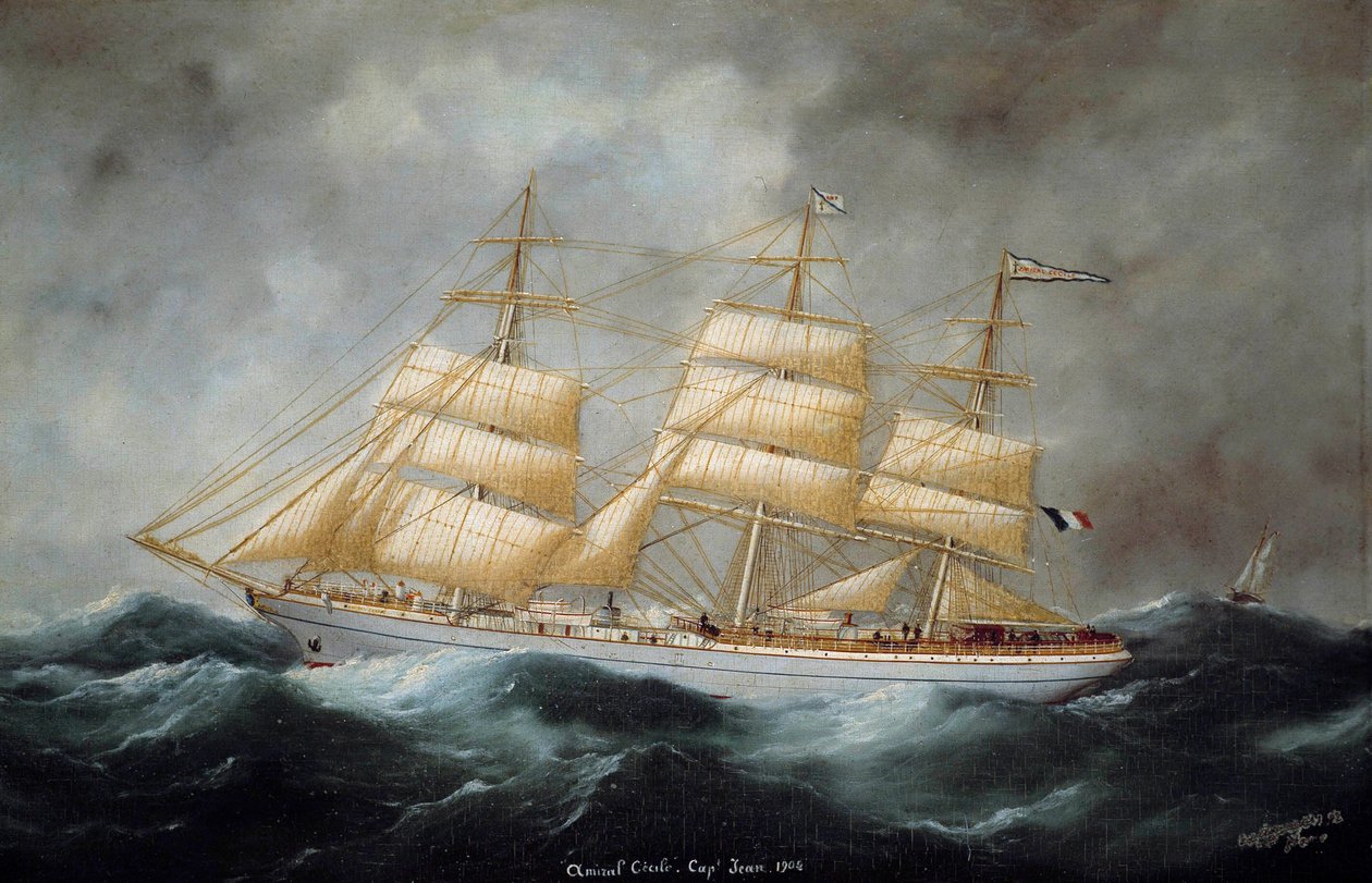 Vue du Cap Hornier "Amiral Cécile". 1902. Saint-Malo, Musée de la Ville - Edouard Marie Adam