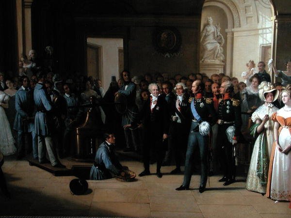 Tsar Alexandre I (1777-1825) visitant l