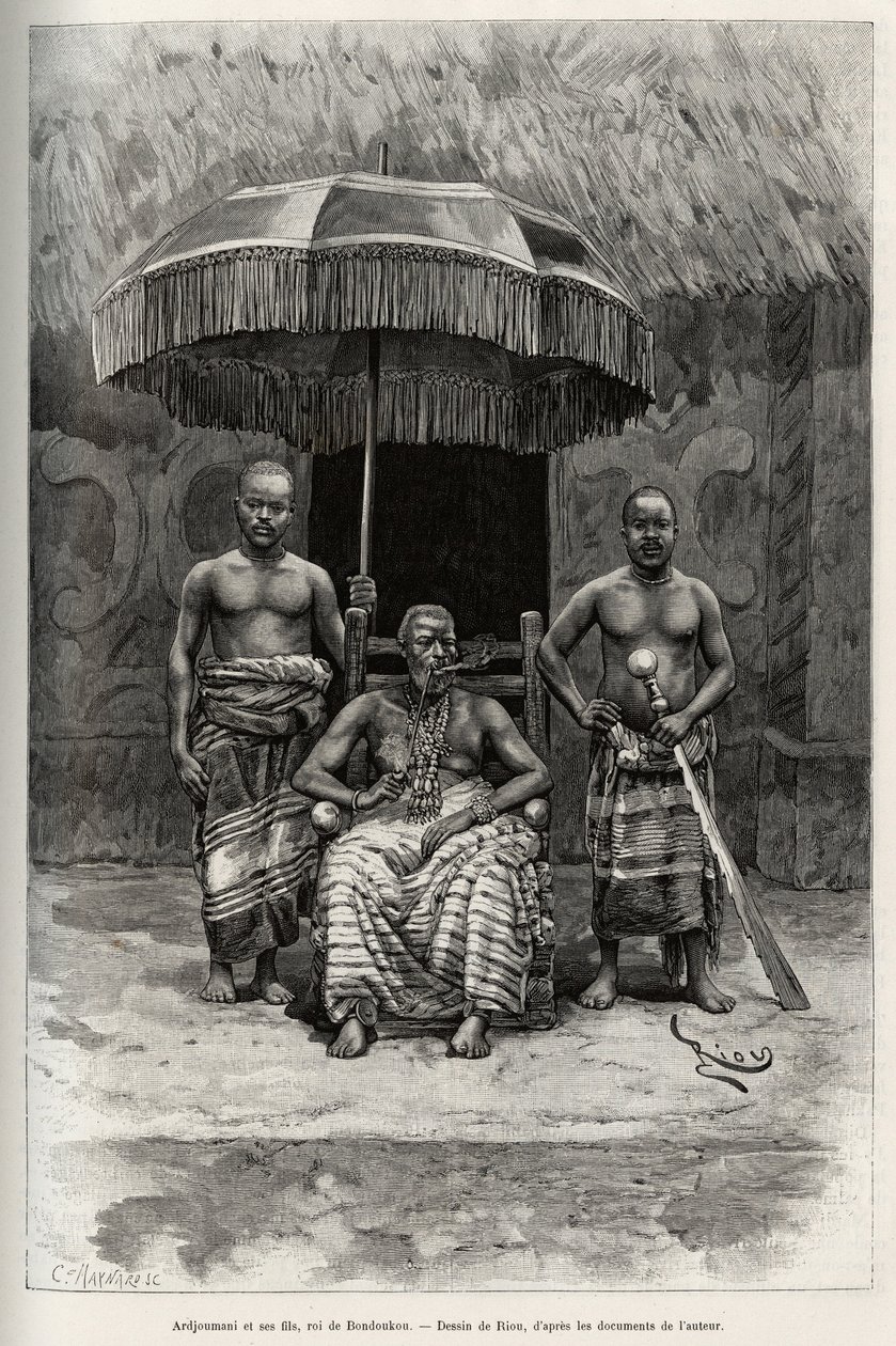 Ardjoumani et ses fils, roi de Bondoukou (Côte d