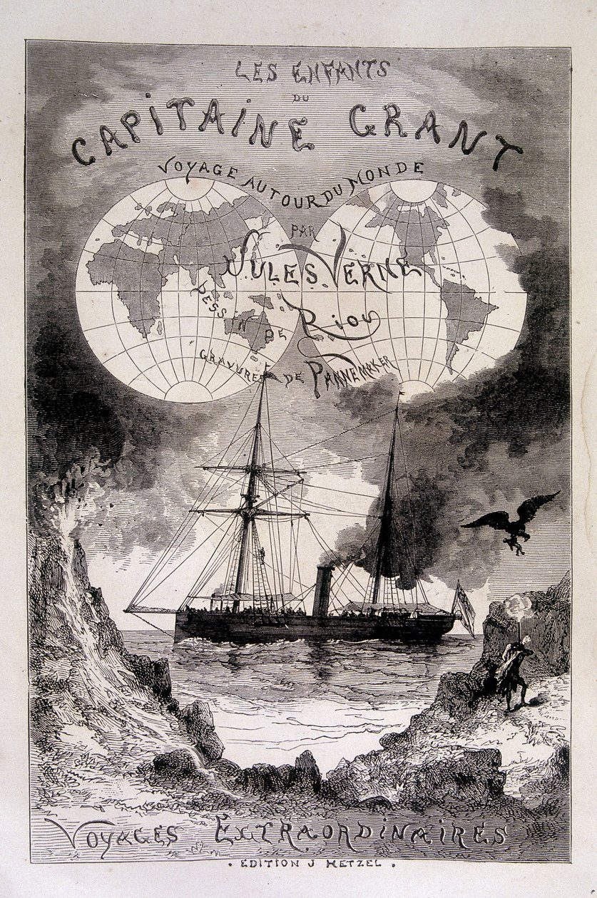 Frontispice « Les Enfants du capitaine Grant » par Jules Verne - Edouard Riou