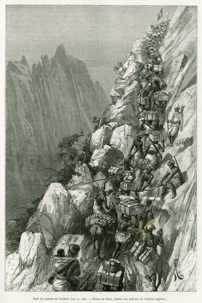Dans les rochers d