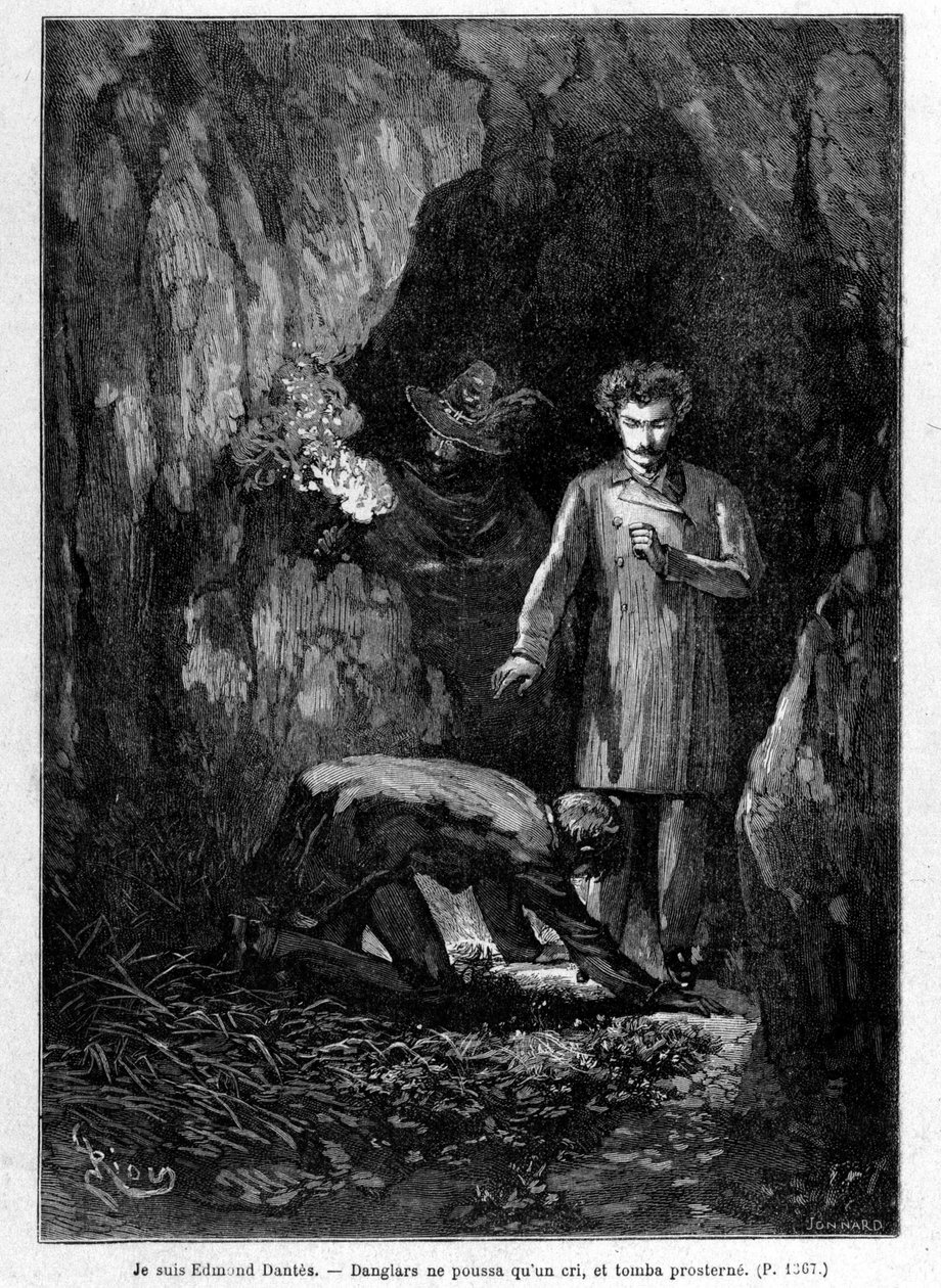 Je suis Edmond Dantès - Gravure par Riou, dans « Le Comte de Monte-Cristo » par A. Dumas, éd. Jules Rouff & Cie - Edouard Riou