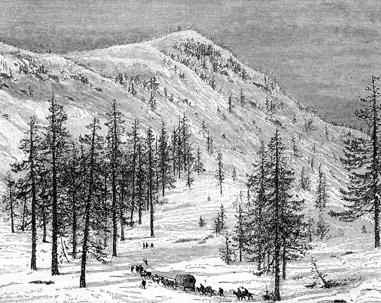 Les montagnes de la Sierra Nevada, USA, XIXe siècle - Edouard Riou