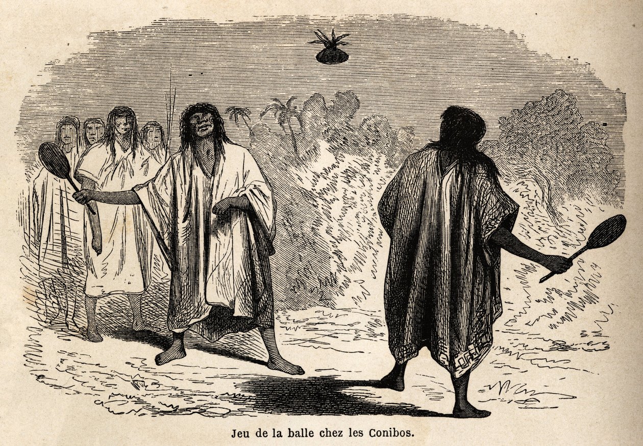 Le jeu de balle, chez les Indiens conibos du Pérou - Edouard Riou