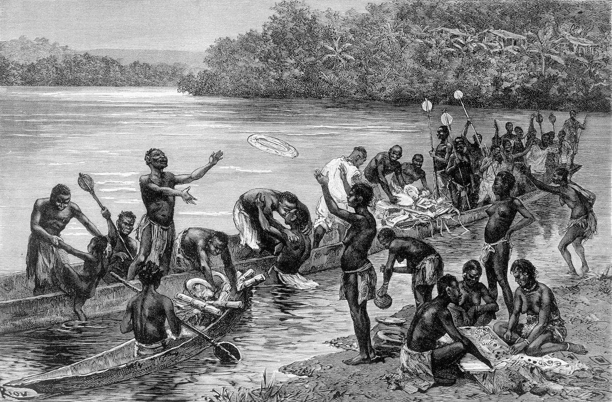Les différentes activités de la tribu du village d