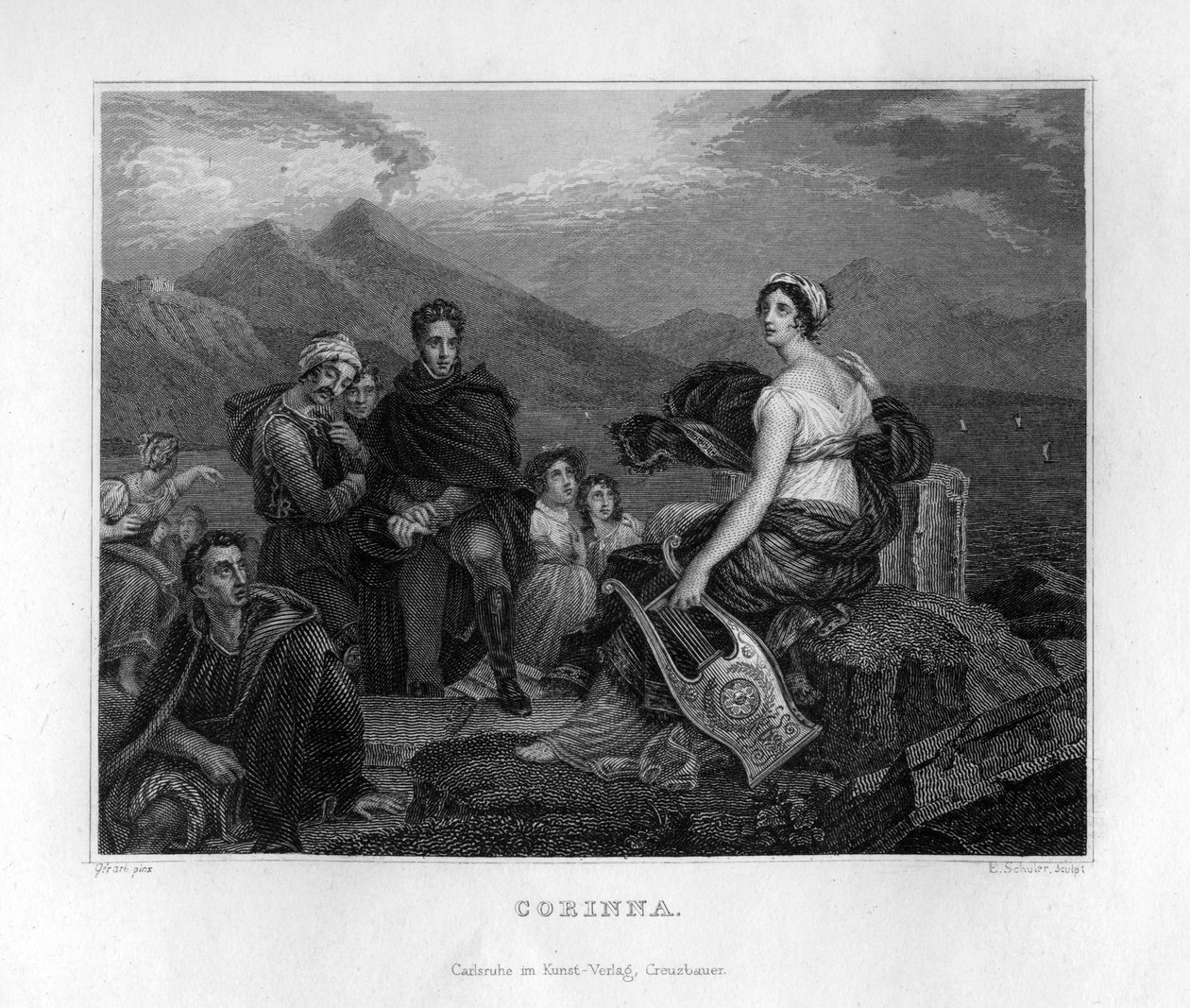 Corinna, poétesse grecque antique - Edouard Schuler
