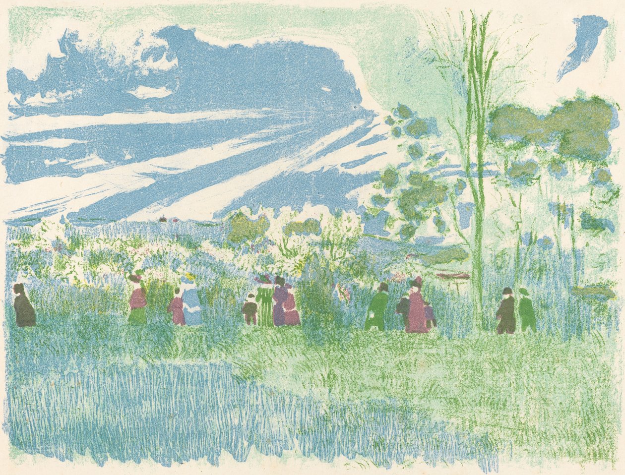 À travers champs, 1897-1898 publié 1899 - Edouard Vuillard