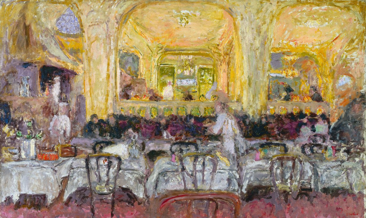 Café Wepler, vers 1908-10, retravaillé en 1912 - Edouard Vuillard