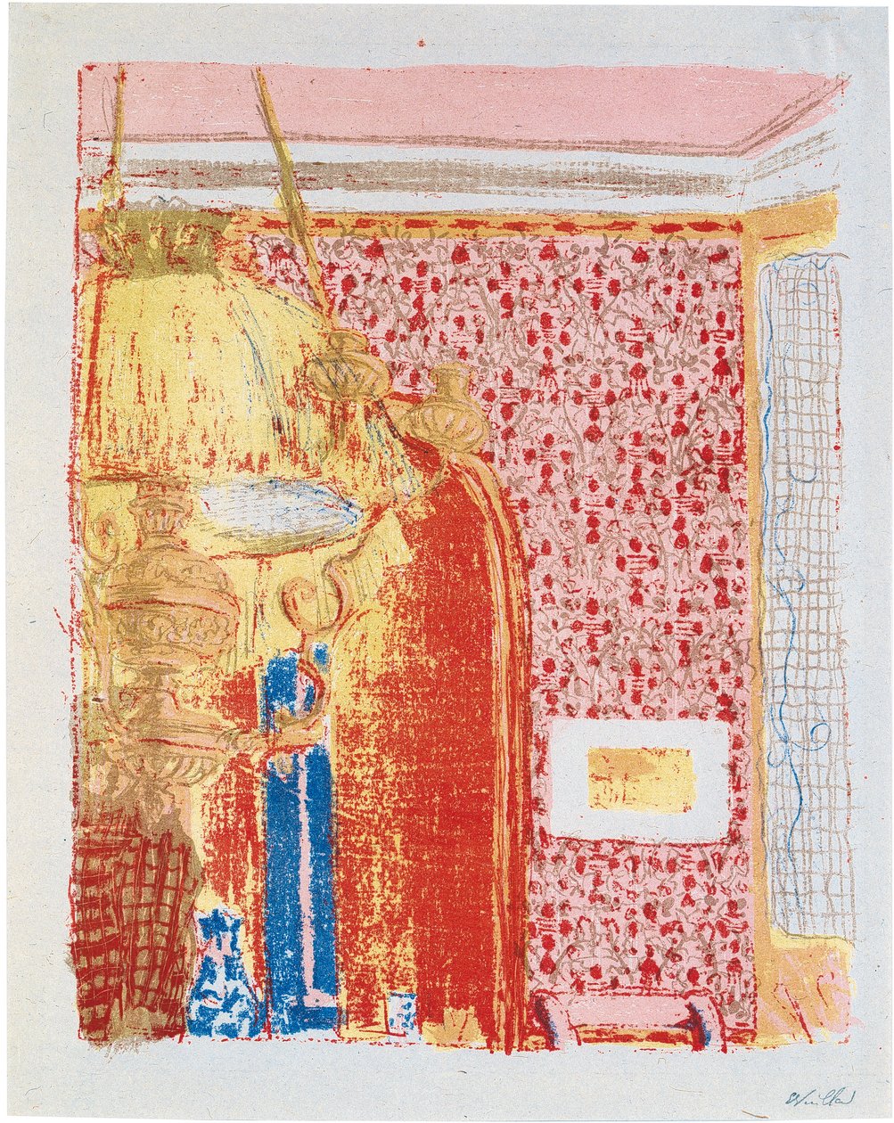 Interieur mit rosa Vorhängen II - Edouard Vuillard