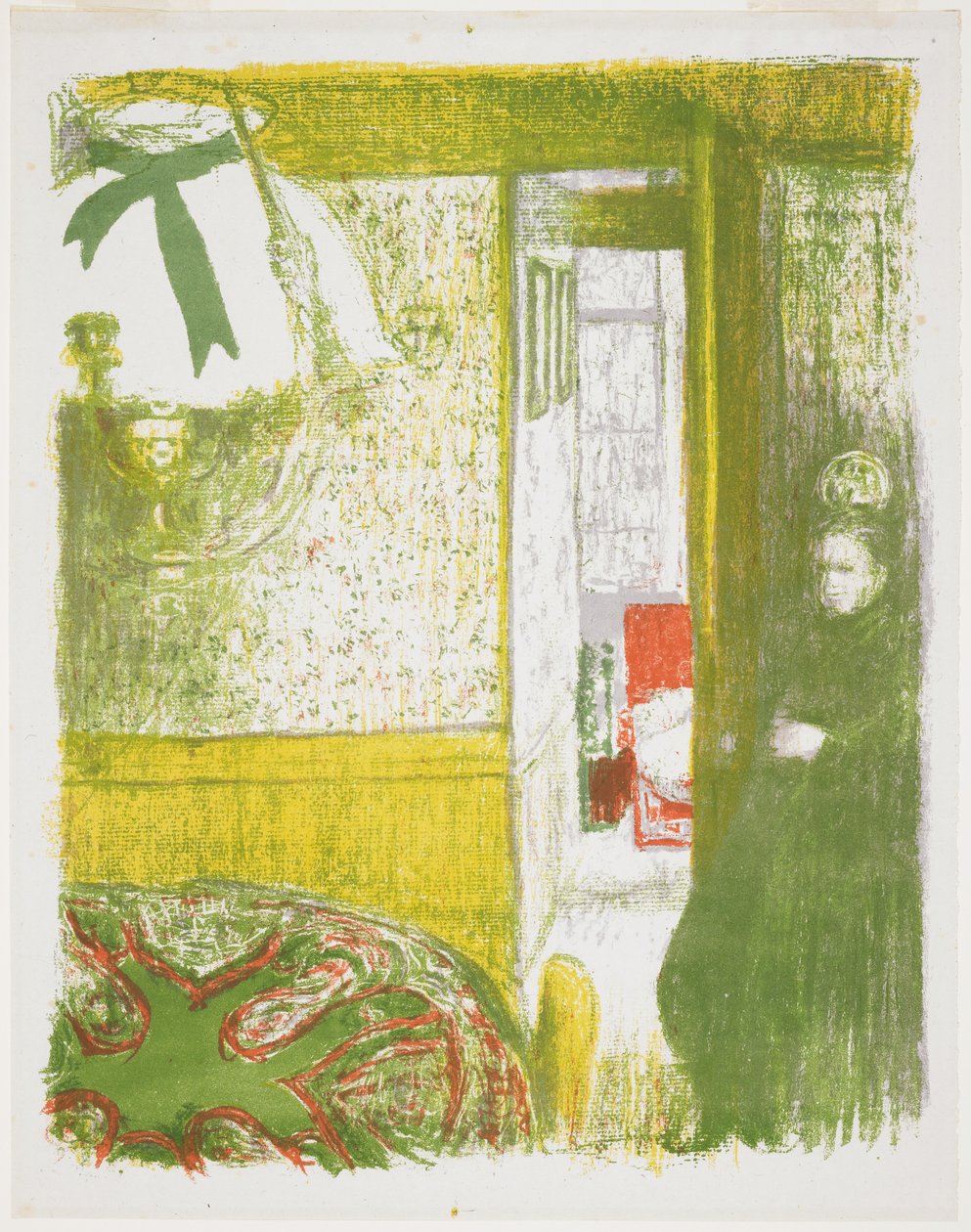 Intérieur avec lampe suspendue - Edouard Vuillard