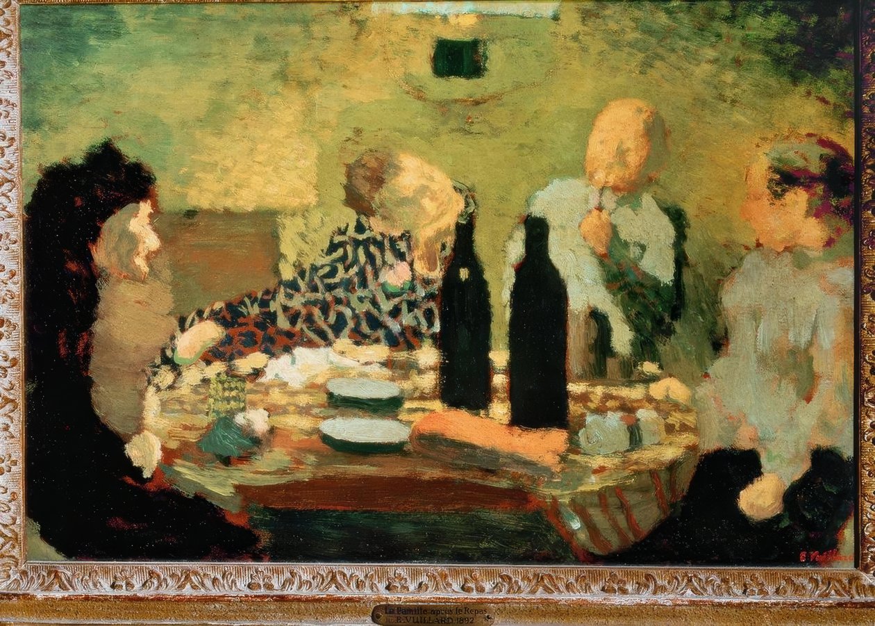 La famille après le repas - Edouard Vuillard