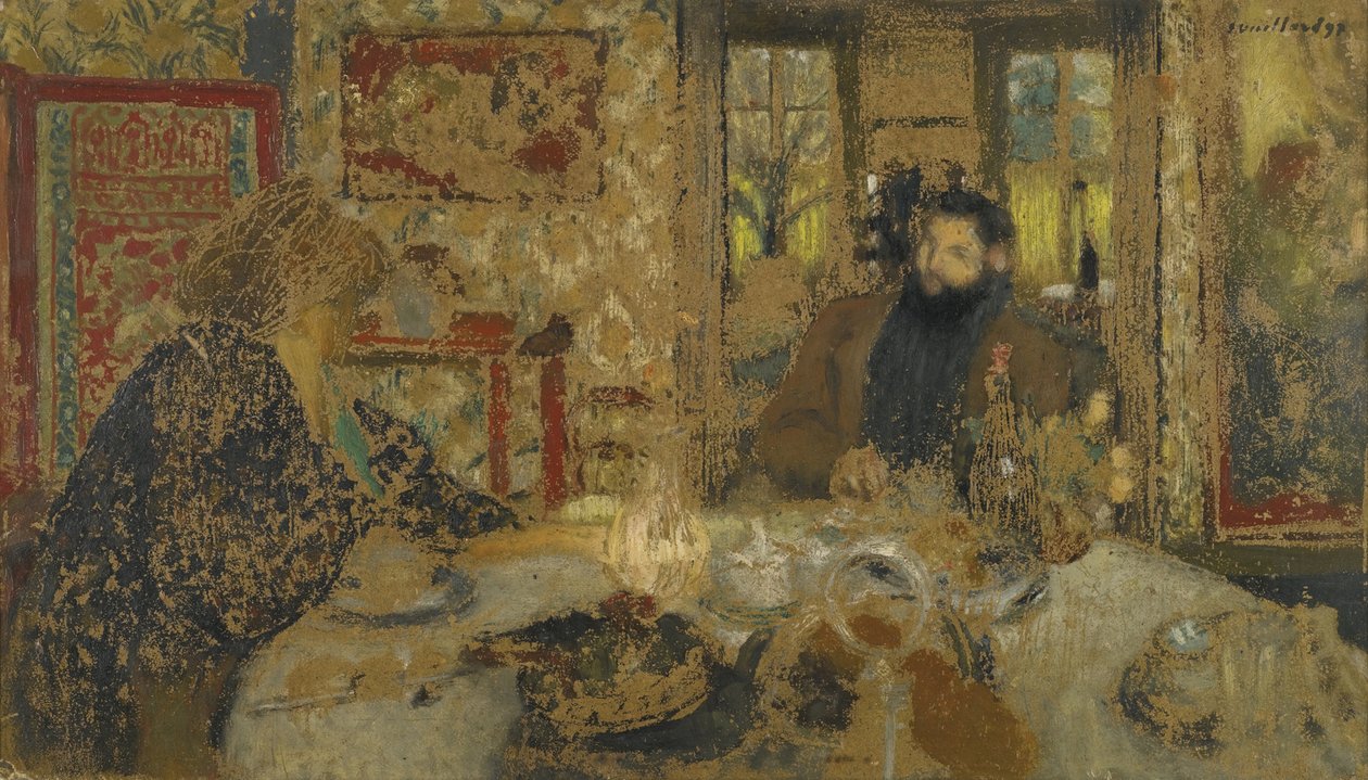 Déjeuner. Misia et Cipa à Villeneuve, 1897 - Edouard Vuillard
