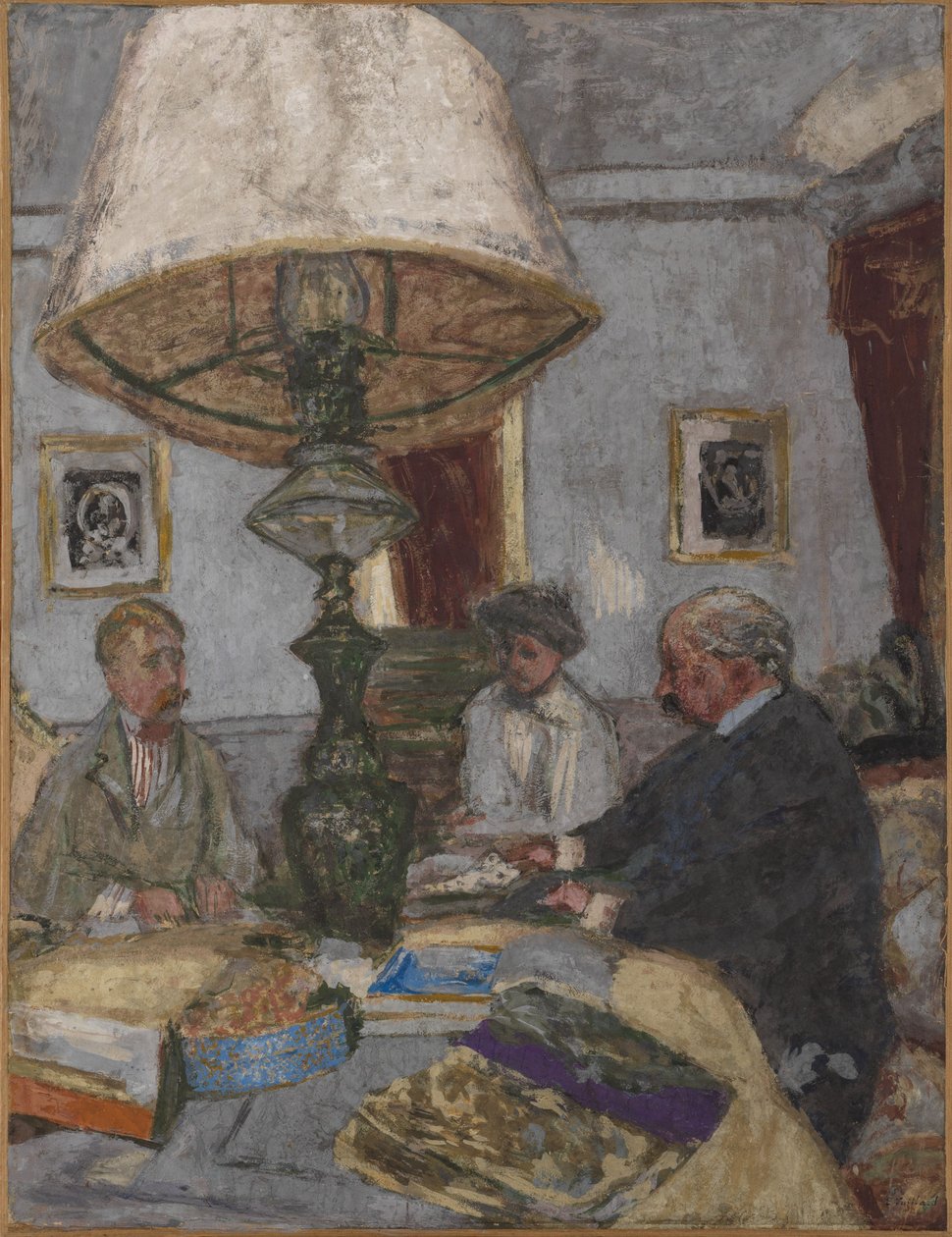 Sous la grande lampe à Saint-Jacut - Edouard Vuillard