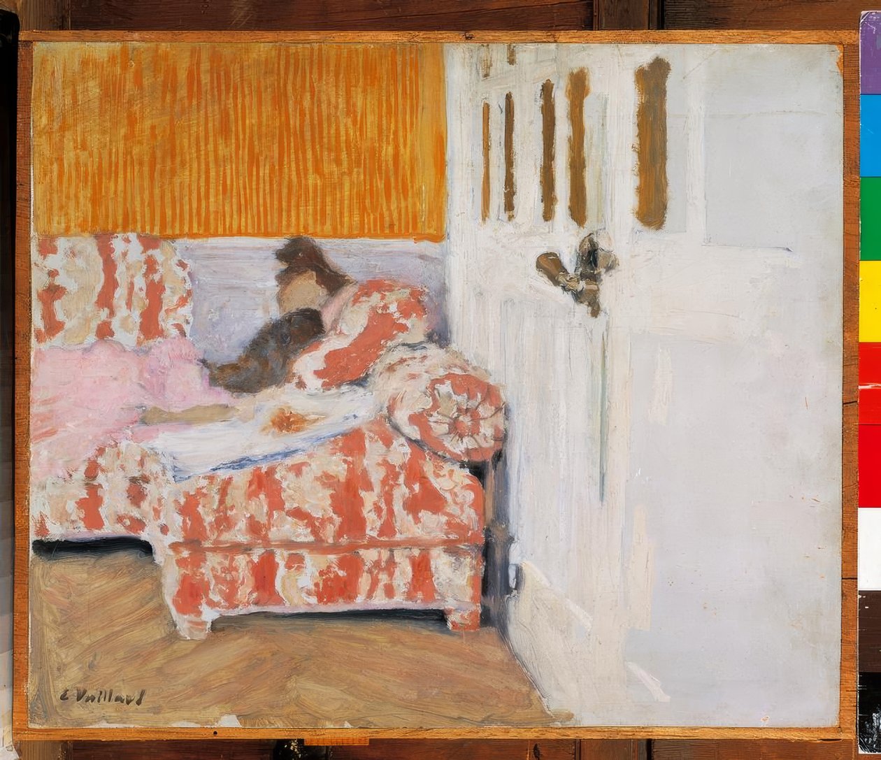 Sur le sofa (La chambre blanche) - Edouard Vuillard