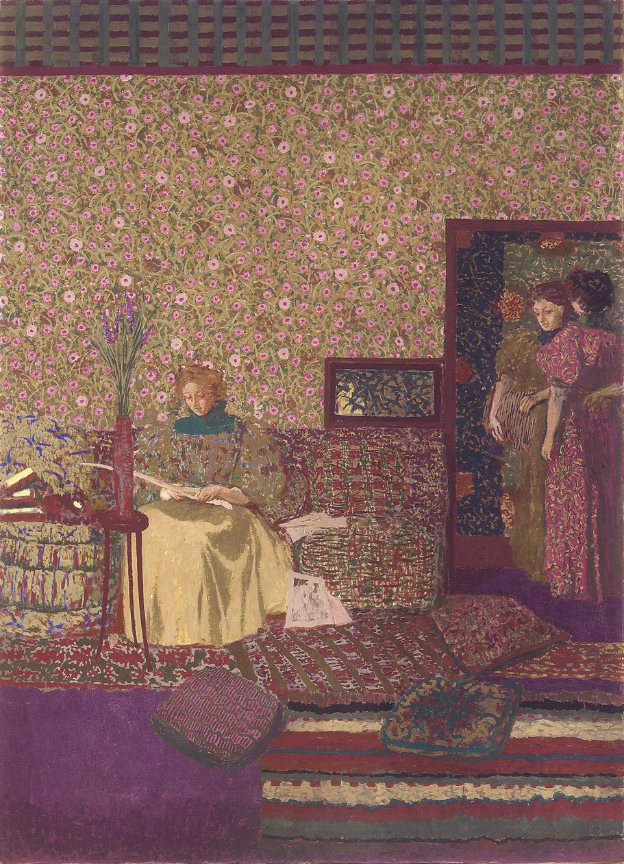 La vie privée. Décoration pour la bibliothèque du Dr. Vaquez - Edouard Vuillard