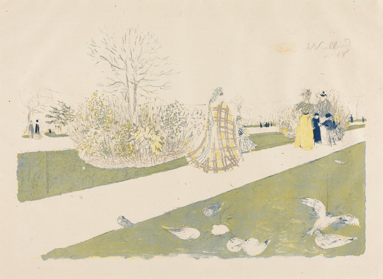 Le jardin des Tuileries - Edouard Vuillard