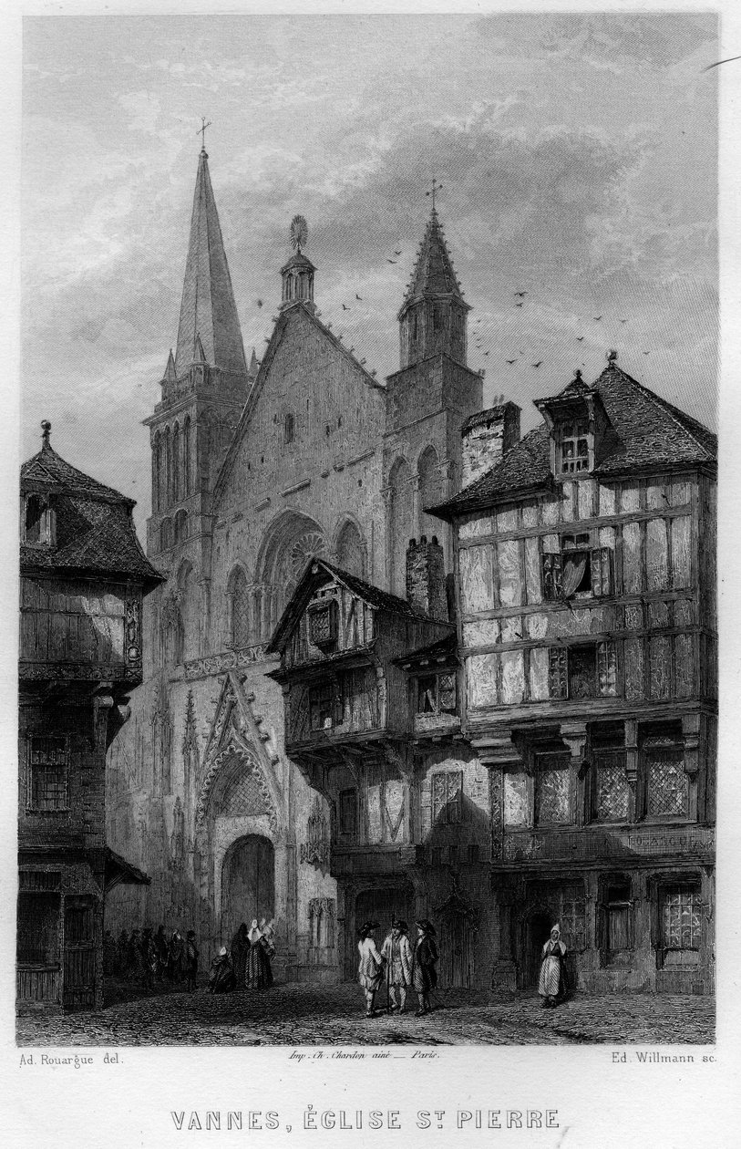 Vue de la ville de Vannes et de l