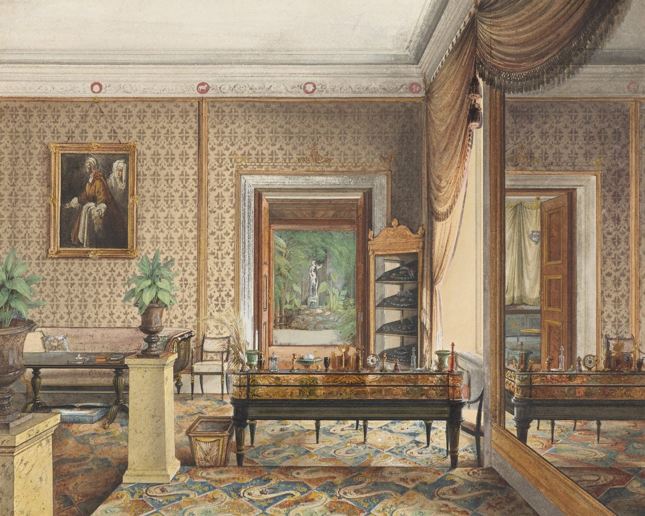 Le cabinet du prince Karl de Prusse - Eduard Gaertner