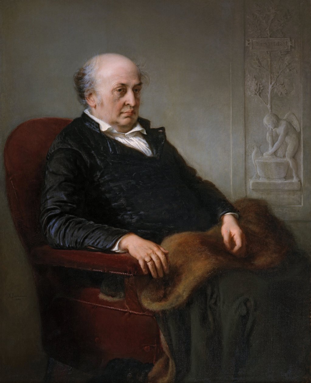 French : Le peintre Wilhelm von Schadow The painter Le peintre Wilhelm von Schadow - Eduard Bendemann