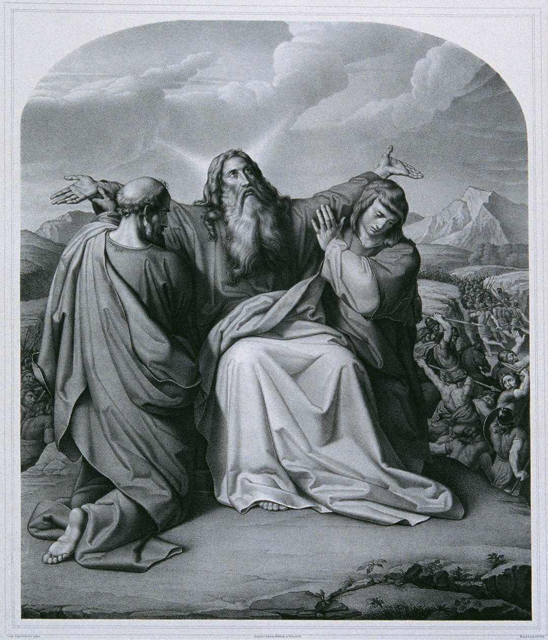 Moïse priant pour la victoire - Eduard Friedrich Leybold